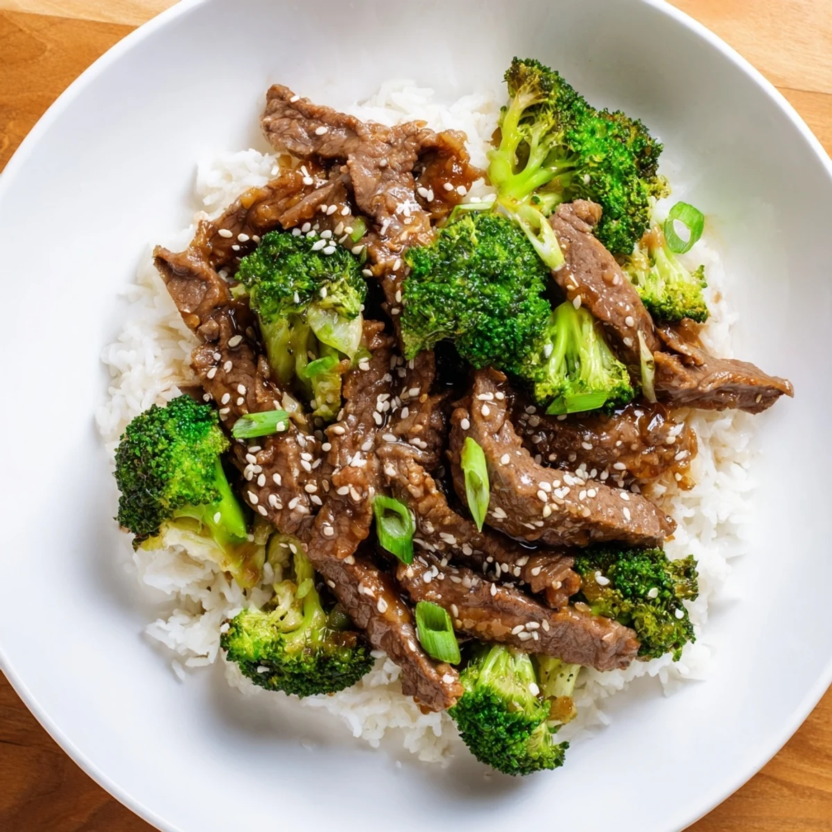 Imagine the savory aroma of this classic beef and broccoli, a Chinese-American culinary delight.