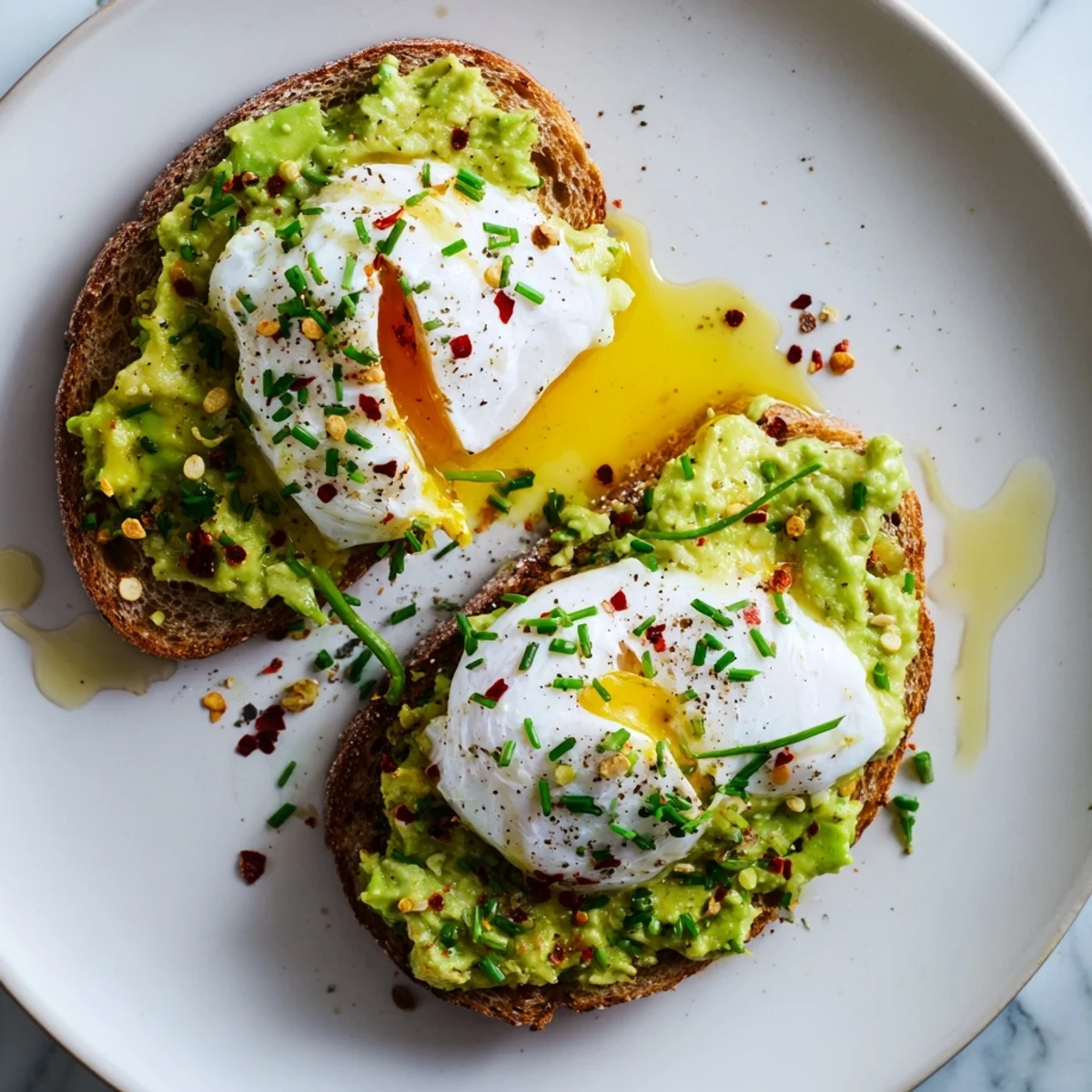 Golden, toasted bread topped with creamy smashed avocado, this simple Avocado Toast is delicious.
