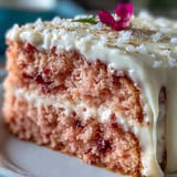 Beautiful pink Rosé Velvet Cake with decadent cream cheese frosting, perfect for celebrations.