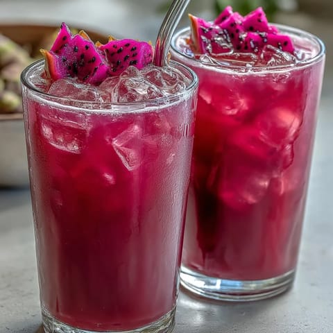 Mango Dragonfruit Tropical Drink