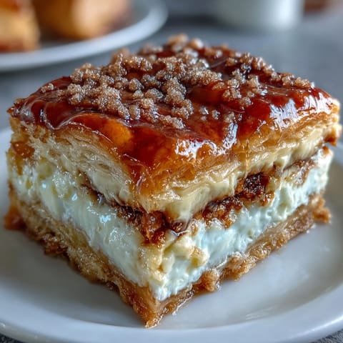 Golden Easy Cinco de Mayo Sopapilla Cheesecake Bars with flaky crust.